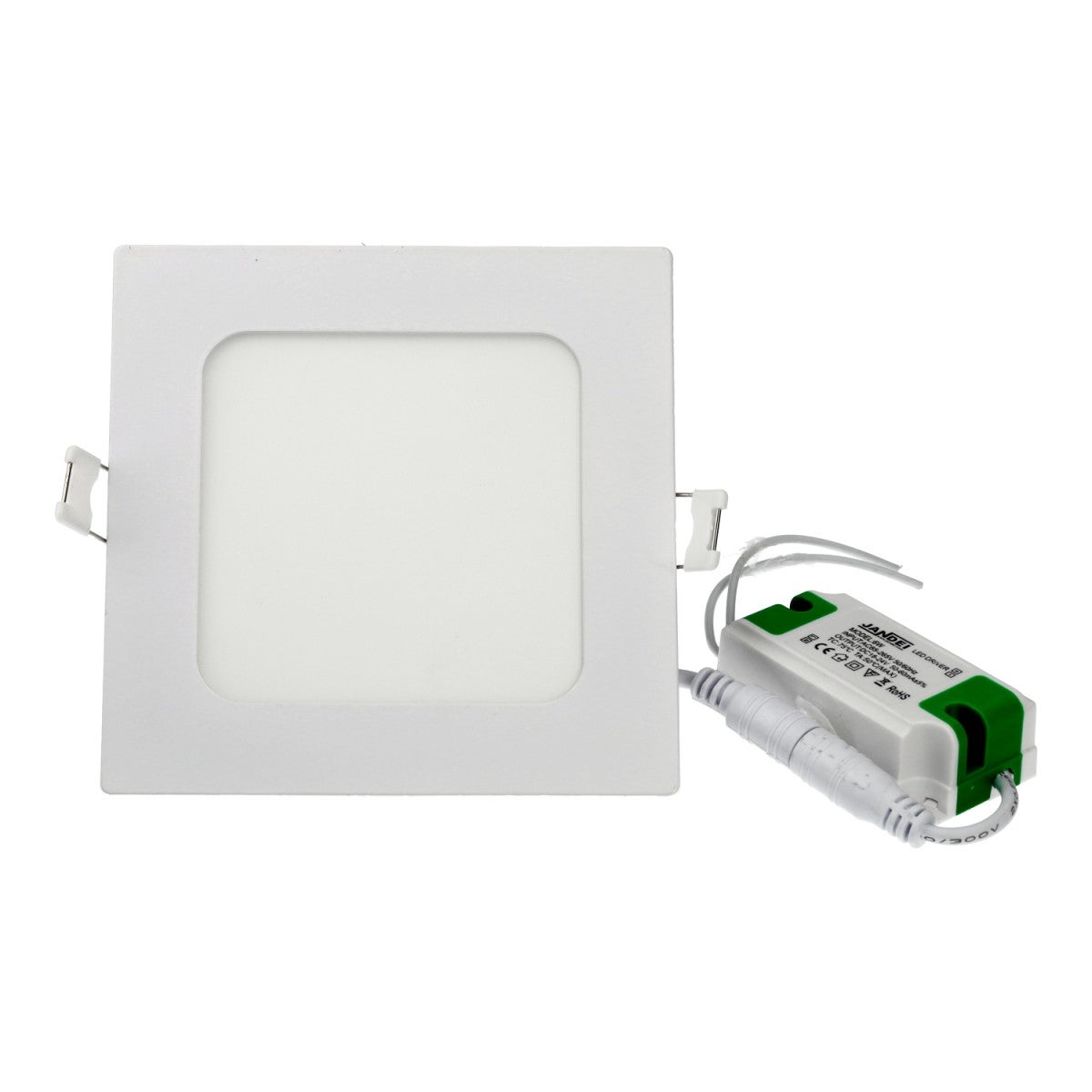 Downlight LED 6W neutralny biały 4200K kwadratowy wpuszczany biały