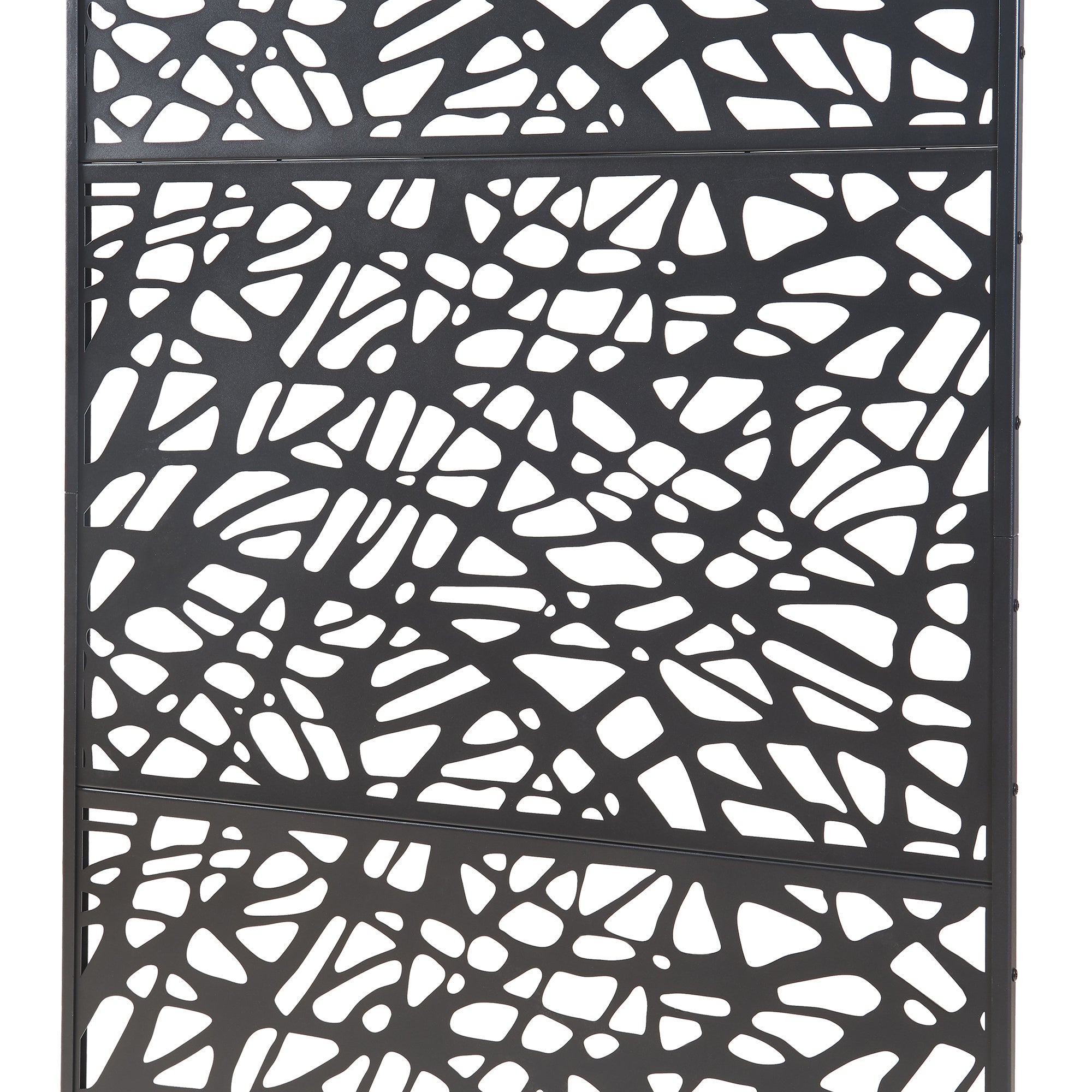 Divisória para interior Poskind em aço 200x100x50 cm preto [casa.pro] - 4