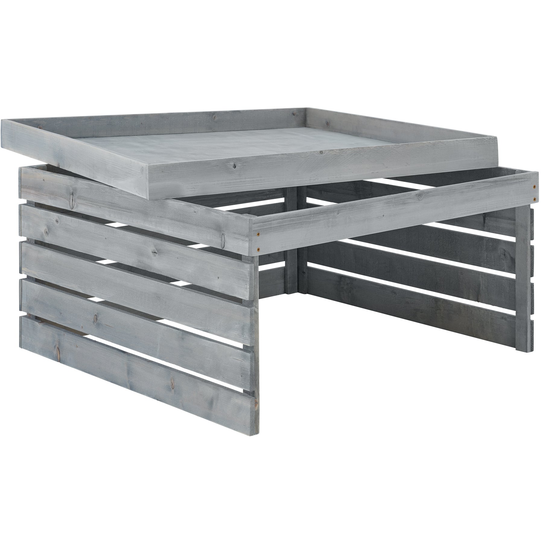 Garage en bois pour robot tondeuse 84 x 78 x 46 cm TECTAKE - 9