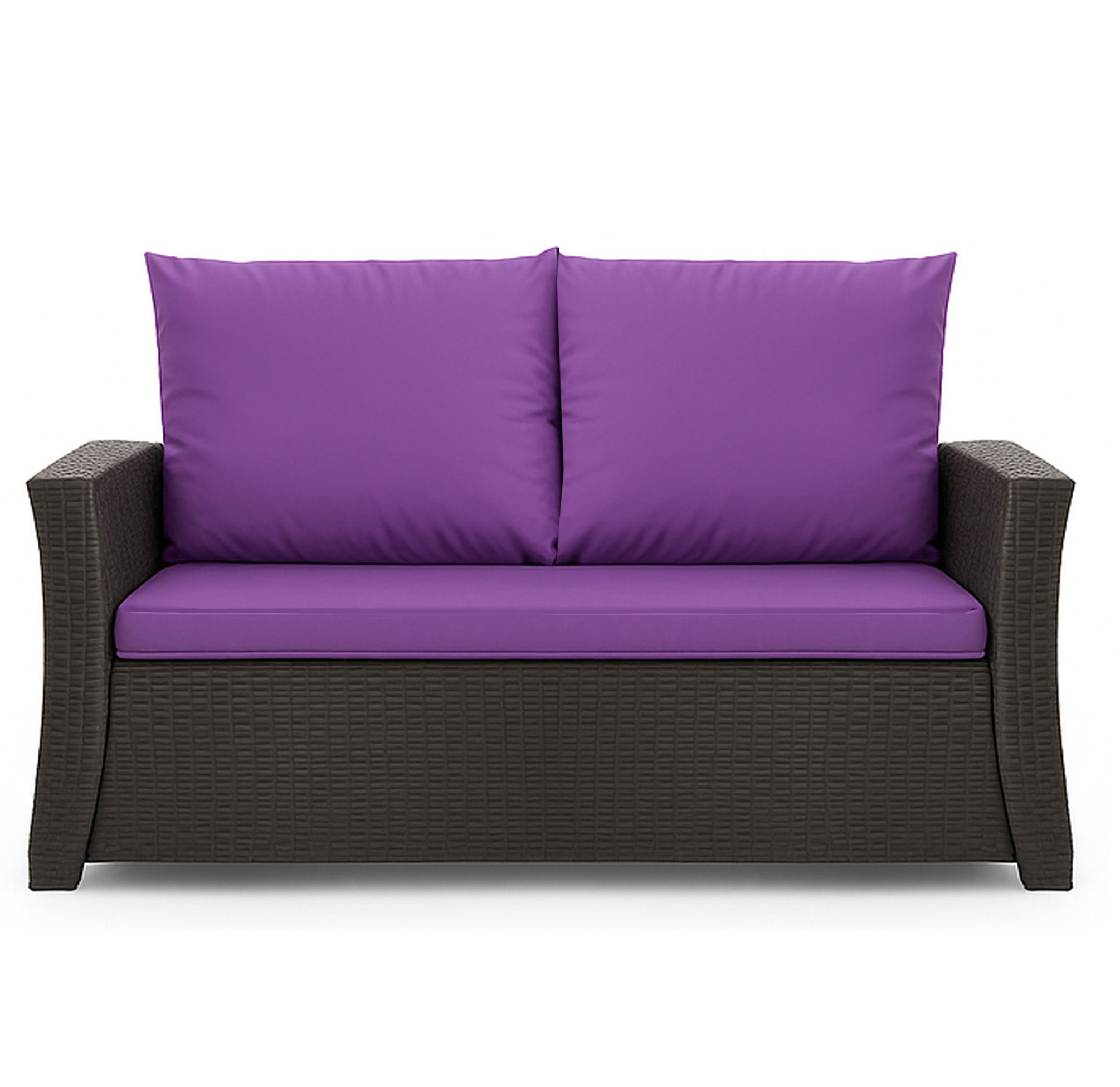 Poduszka ogrodowa na sofę rattanową 120x60x50cm poduszka na meble rattanowe fioletowa, poduszka na balkon taras, poduszki na meble ogrodowe