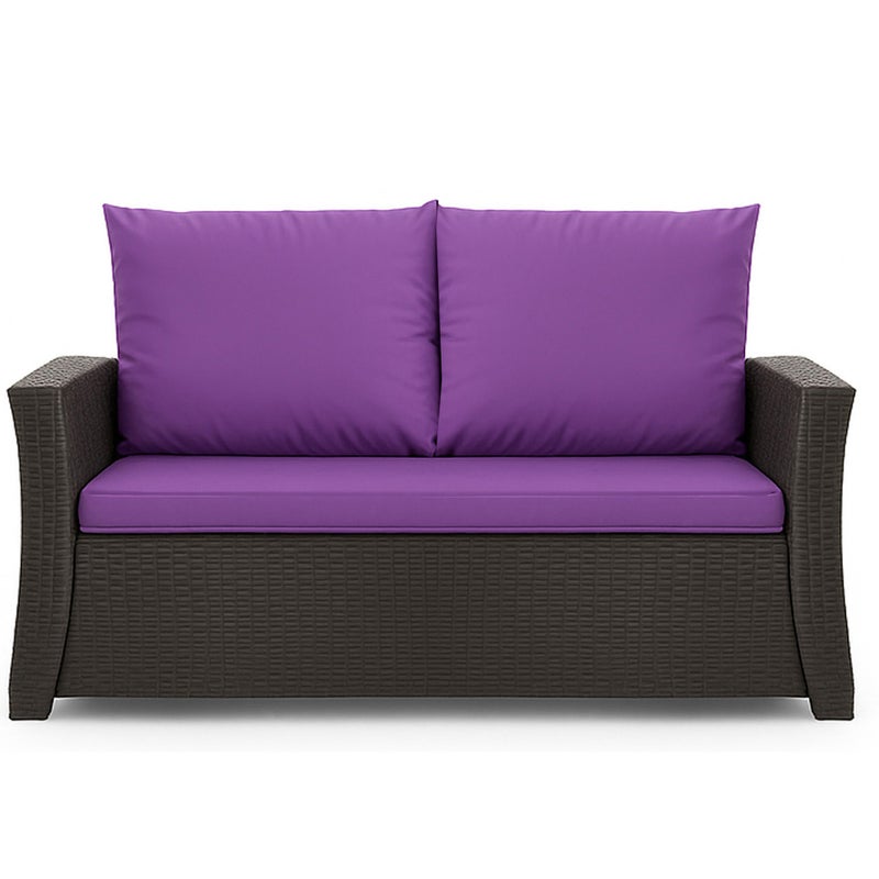 Poduszka ogrodowa na sofę rattanową 120x60x50cm poduszka na meble rattanowe fioletowa, poduszka na balkon taras, poduszki na meble ogrodowe