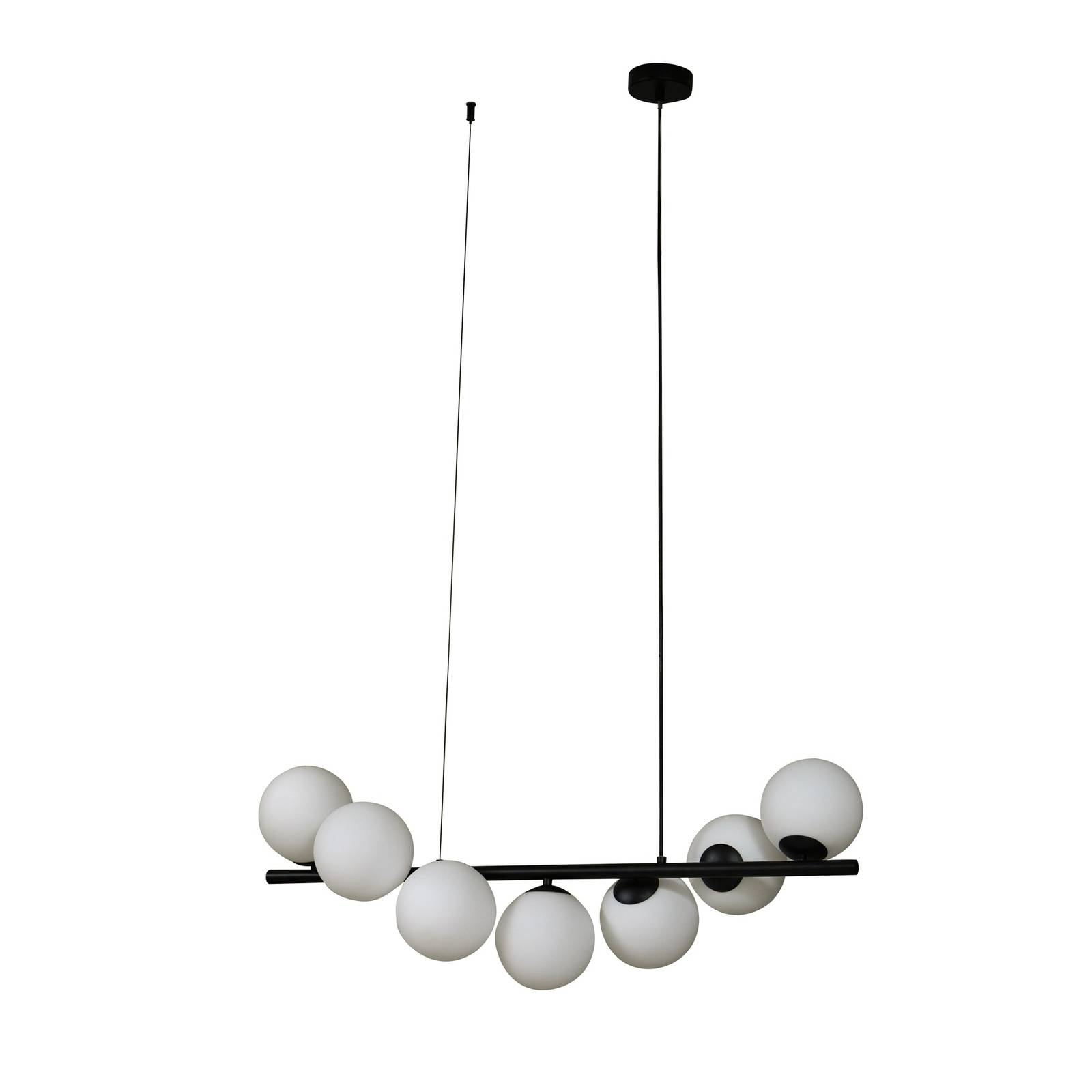 Lindby Suspension Emily, 72 cm, noir, 3 lampes, métal, Suspension Lindby Suspension Emily, 72 cm, noir, 3 lampes, métal, Suspension