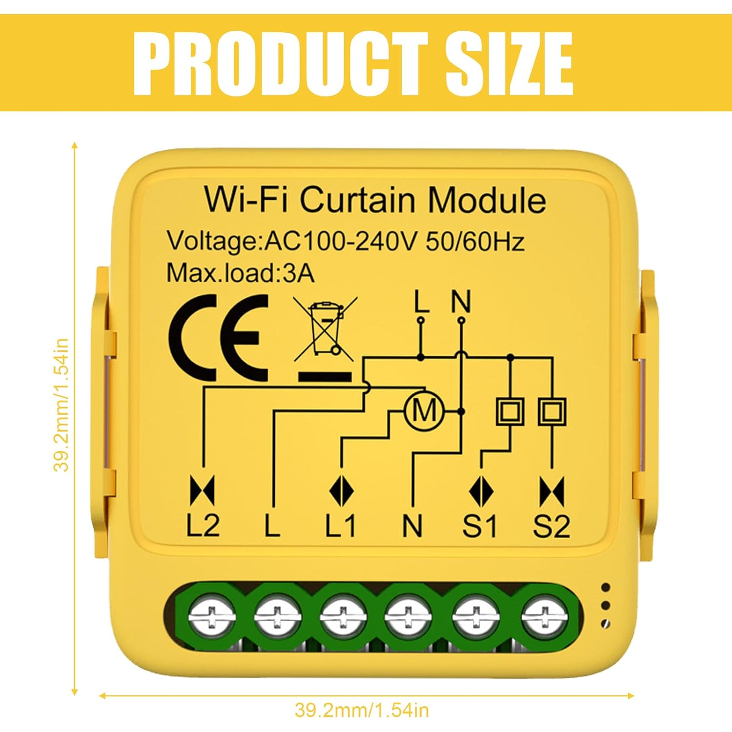 4 interrupteurs intelligents WiFi pour volet roulant - Avec réglage de la durée de fonctionnement - Compatible avec Google Home/Smart Life/Tuya Smart - 2