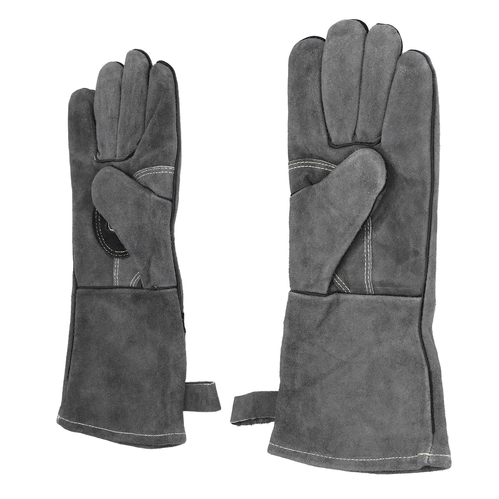 Gants Barbecue Haute Température 2 Couches Cuir 35cm 500°C / 932°F Anti-Chaleur Grill Four Jardinage – ComfortXL - 4