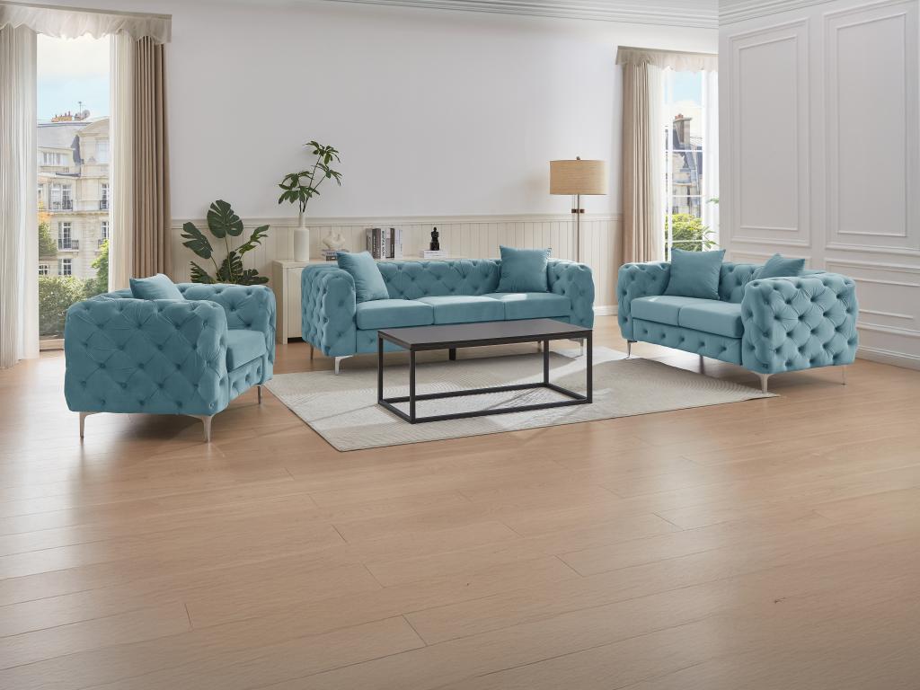 Divano Chesterfield Divano Azzurro Pastello Poltrone E Sofà Divano