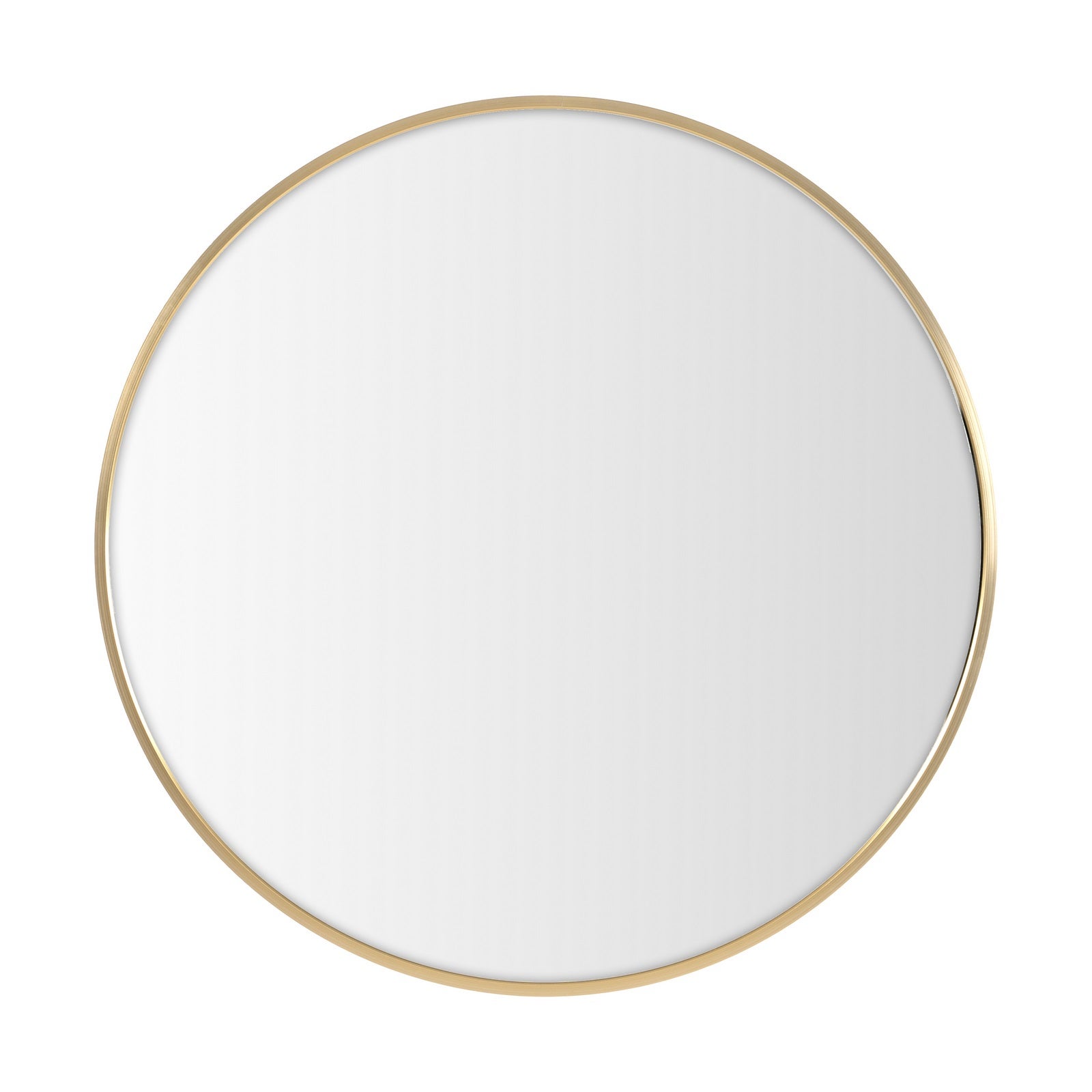 Espejo de pared redondo con marco de aluminio dorado de 60 cm LOLAhome - 3