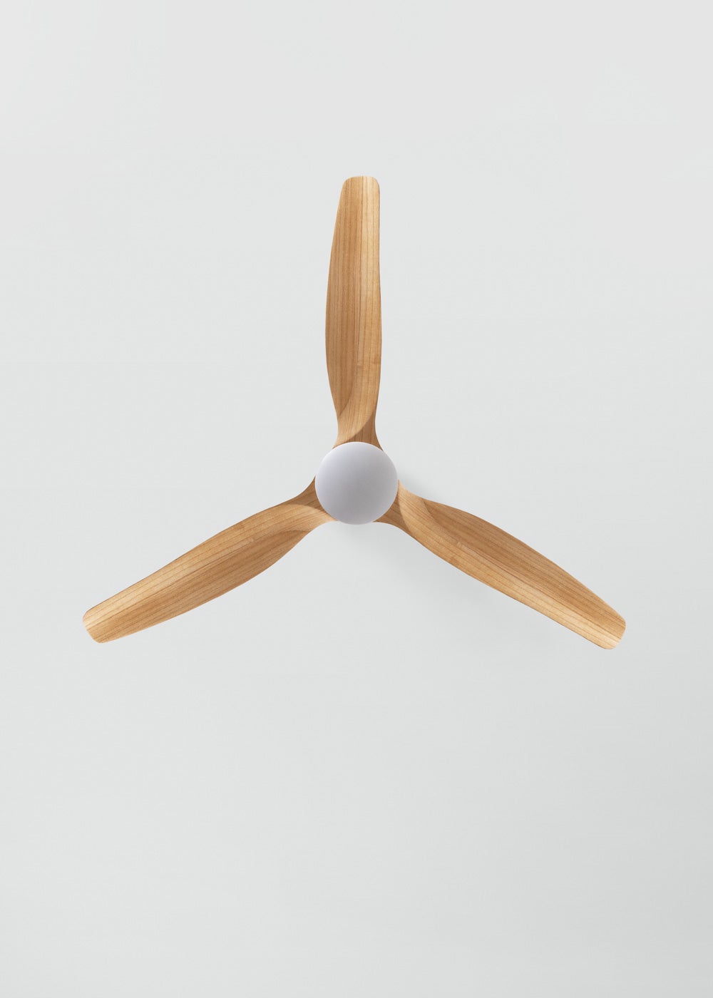 WIND CALM SLIM LIGHT M - Ventilateur de plafond silencieux 40W Ø132 cm 100 % bois avec eclaraige sans wifi - 6