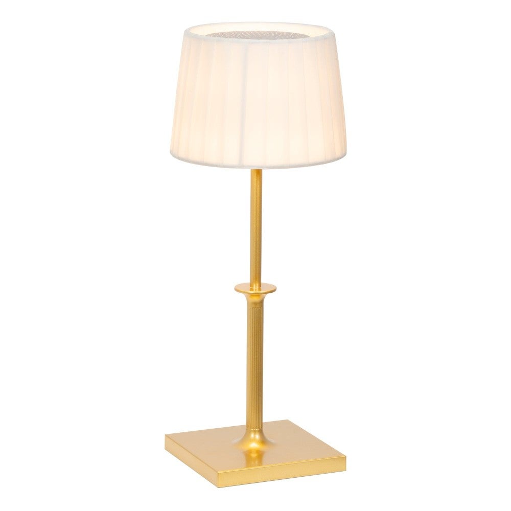 Poldina Classic Zafferano LED Touch Dimmer Lampa stołowa z akumulatorem - elegancki bezprzewodowy design, kolor złoty