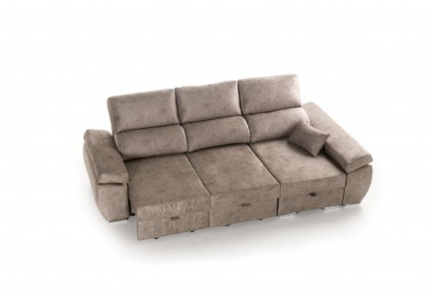 Sofá chaiselongue índico 3 plazas con arcón