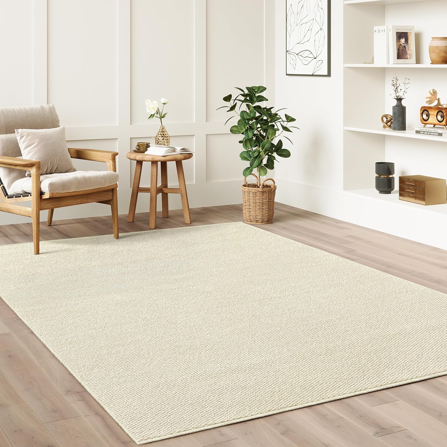 Alfombra antideslizante imitando el sisal, alfombra lavable y apta para mascotas, alfombra duradera y resistente a arañazos, entrada（50*80）