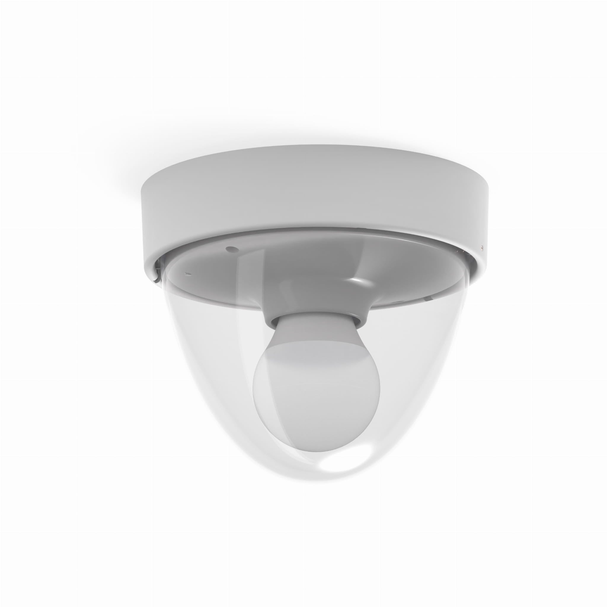 Plafon Nook okrągły biało-przezroczysty 1xE27x10W z czujnikiem ruchu wym: 15,5 x 17 cm IP44 tworzywo sztuczne Nowodvorski Lighting
