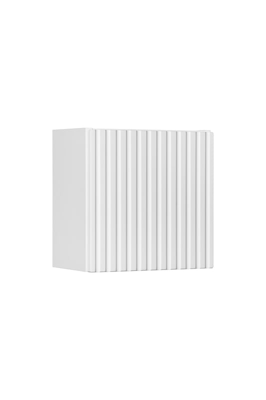 Szafka łazienkowa NOVA 30 cm biała kostka ryflowany front wisząca