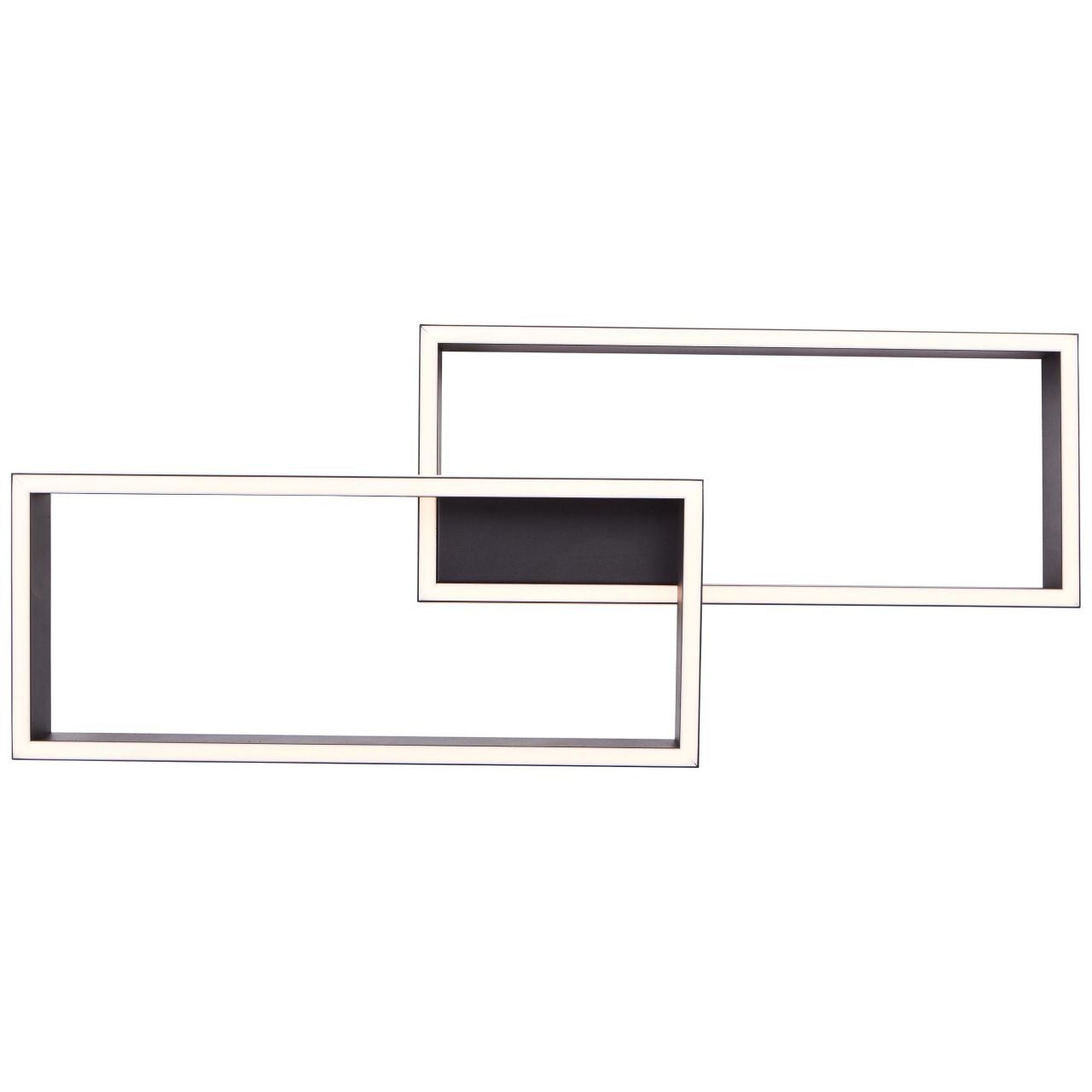Brilliant Florella LED lampa sufitowa 49cm czarny/biały Metal, tworzywo sztuczne zdalne sterowanie Możliwość ściemniania wewnętrznego za pomocą zinteg - 4