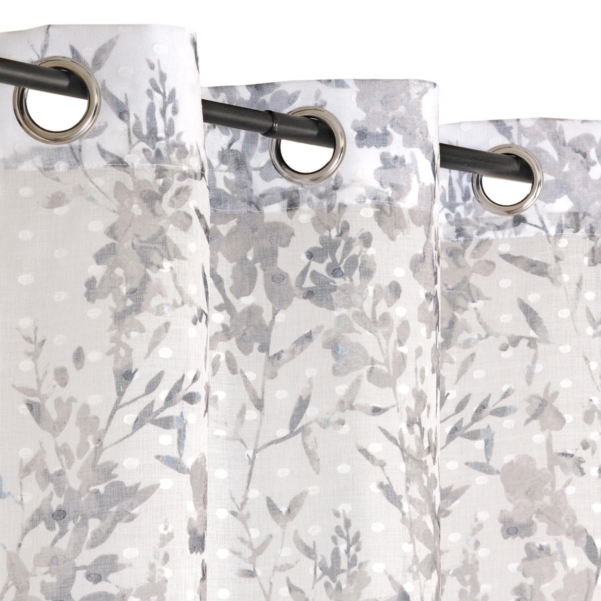 Kt KILOtela - Tissu Au Mètre De Rideau, Voilage, 25 % Lin, 25 % Coton, 50 % Polyester, Double Largeur 300 Cm, Longueur Au Choix De 50 En 50 Cm, Tissu