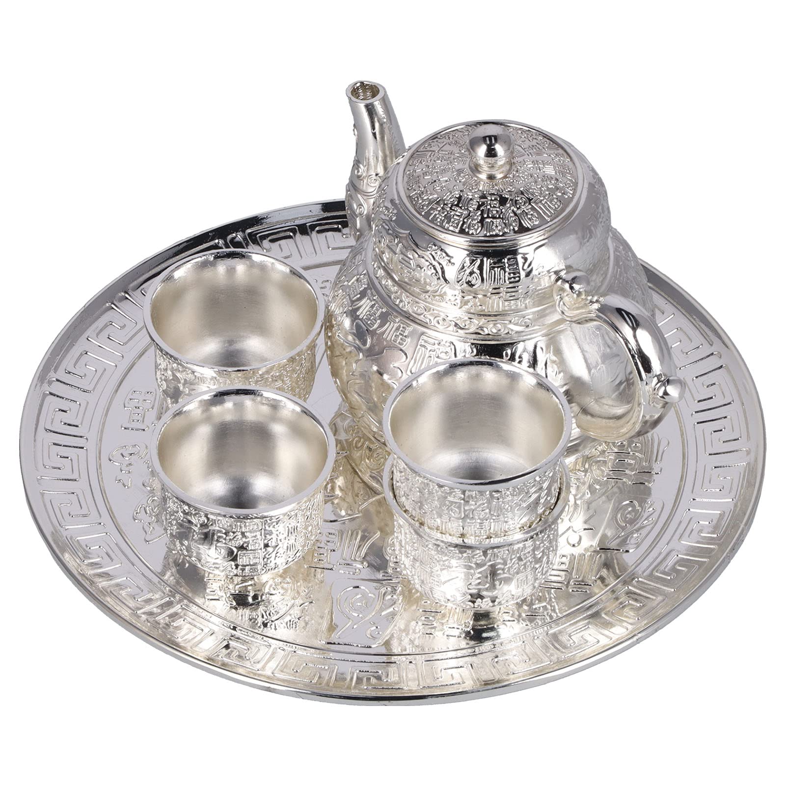 Dujust Servizio Da Tè Giapponese In Porcellana Bianca Con 1 Teiera, 6 - Foto 10