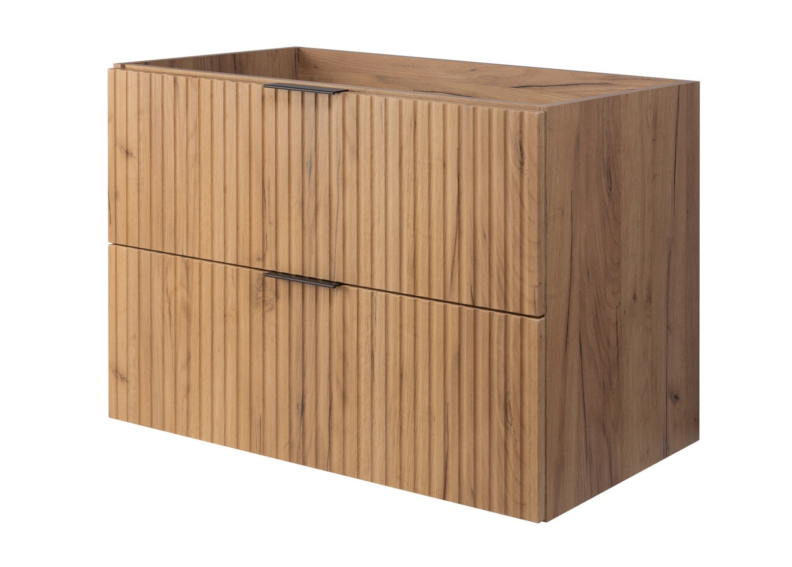 Mobile sottolavabo da bagno sospeso FLOW ROVERE 80 cm - 4