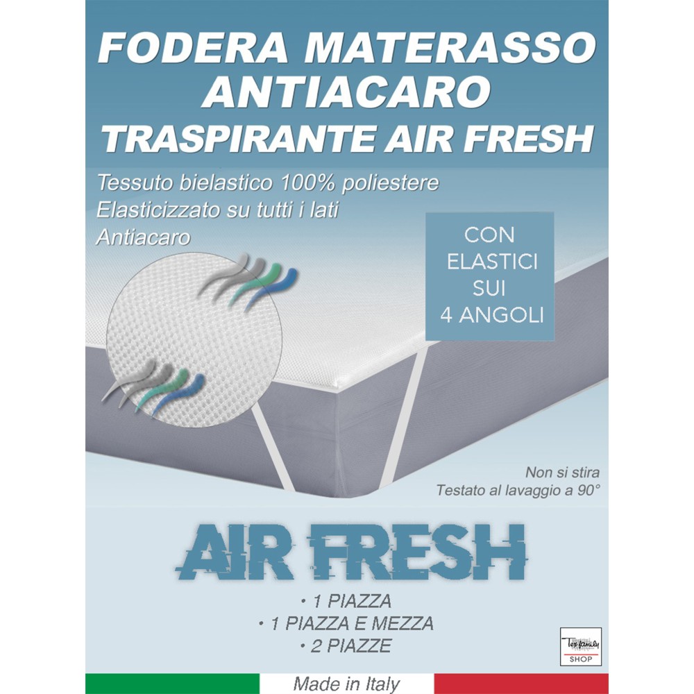 Funda de colchón antiácaros transpirable crossbar air fresh 1 cuadrado