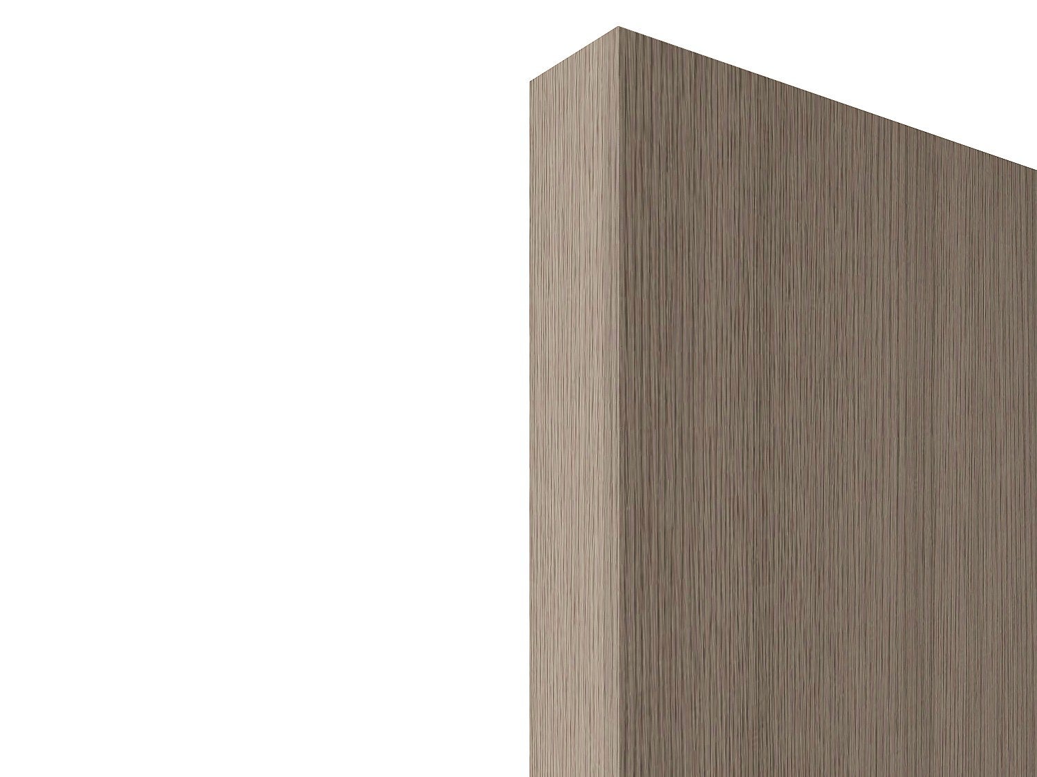 Porta scorrevole 83 x 210 cm in Legno e MDF con guida a scomparsa Rovere chiaro - BOCAZI - 5