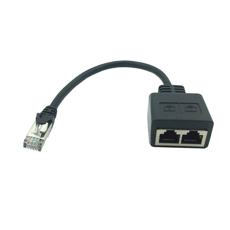 Adaptateur répartiteur RJ45, adaptateur réseau Ethernet RJ45 1 à 2 ports, adaptateur répartiteur de câble réseau pour le bureau et la maison - 4