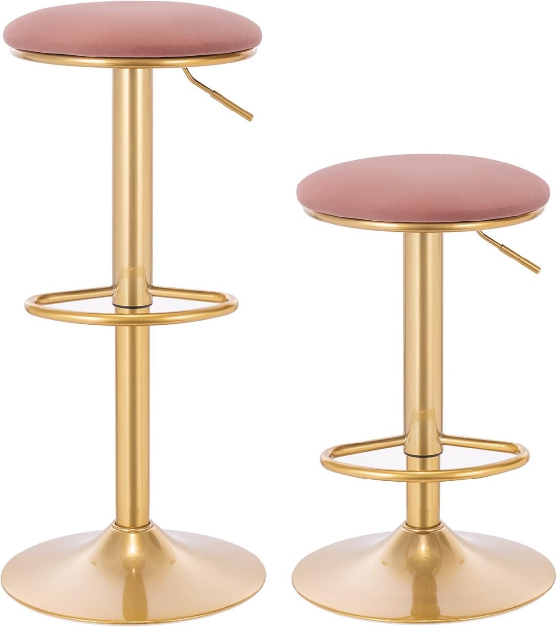 WOLTU 2 X Tabourets de Bar Hauteur Réglable (61-82cm)，Chaise de Bar ...