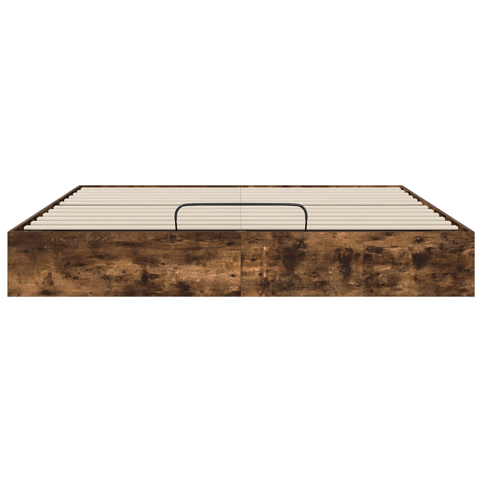Cadre de lit ottoman avec rangement chêne fumé 203 x 180 x 25 cm - 5