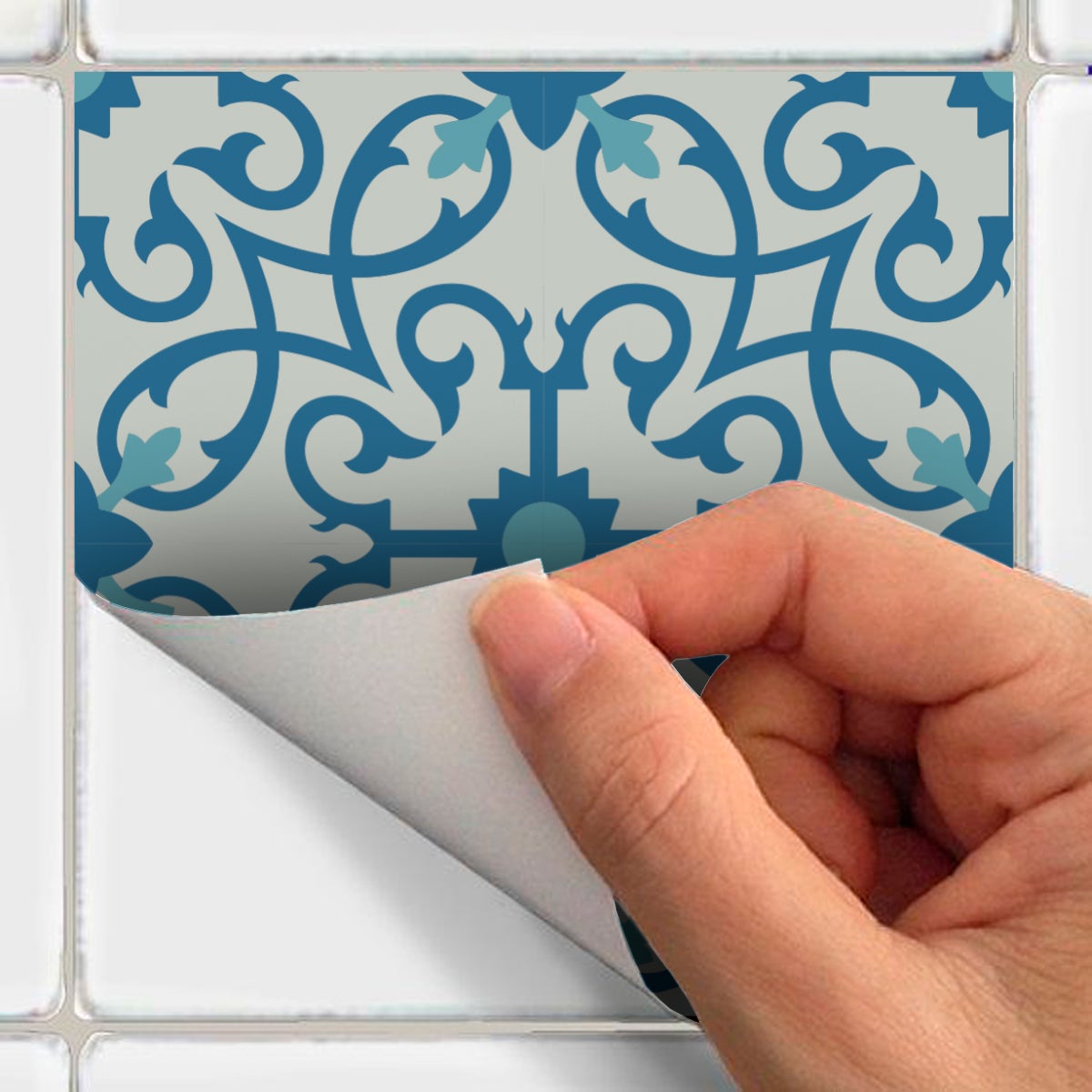 9 adesivi piastrelle di cemento azulejos Shana - Sticker adesivo - adesivi murali - 9stickers15x15cm - 5