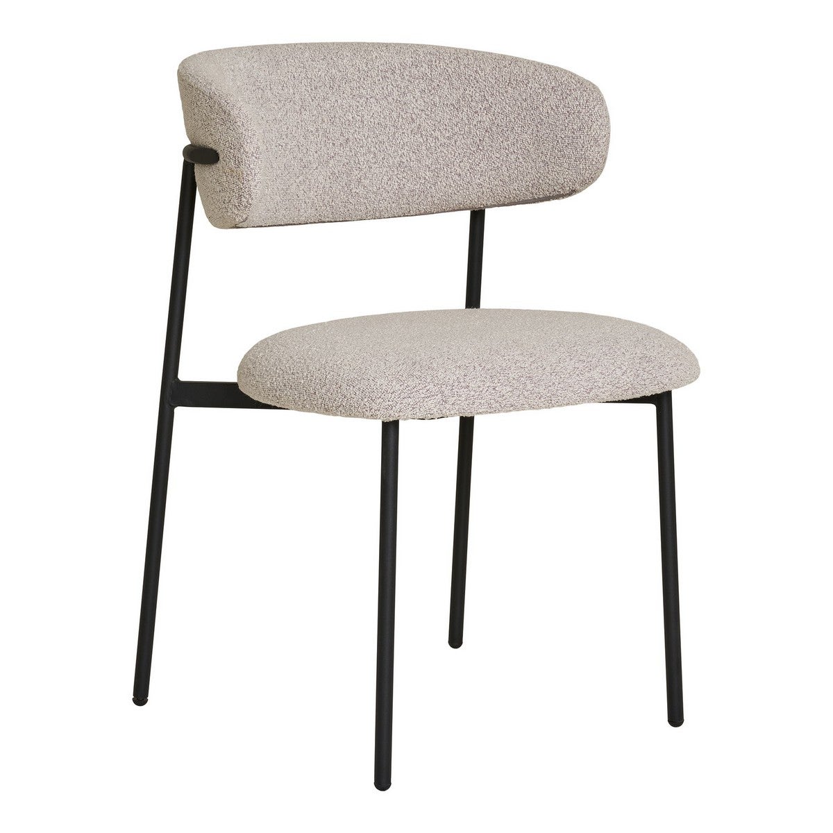 Zestaw 2 Krzeseł Mira, Tkanina, Beżowy, Seven Design