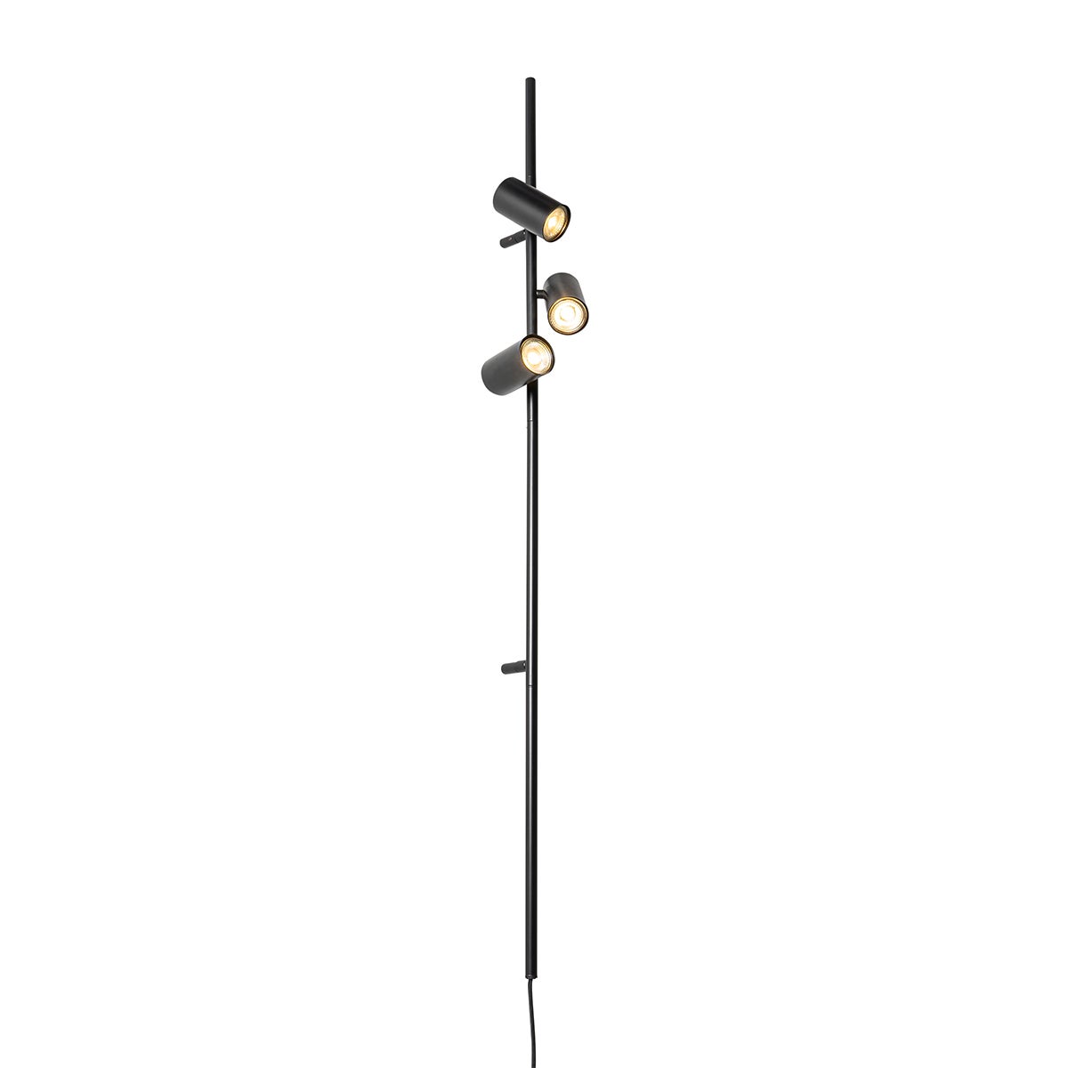 Qazqa nowoczesny lampa ścienna inteligentny - Jeana Luxe - czarny, żarówkami LED 4.7 w zestawie, gu10, 2700k - 6500k