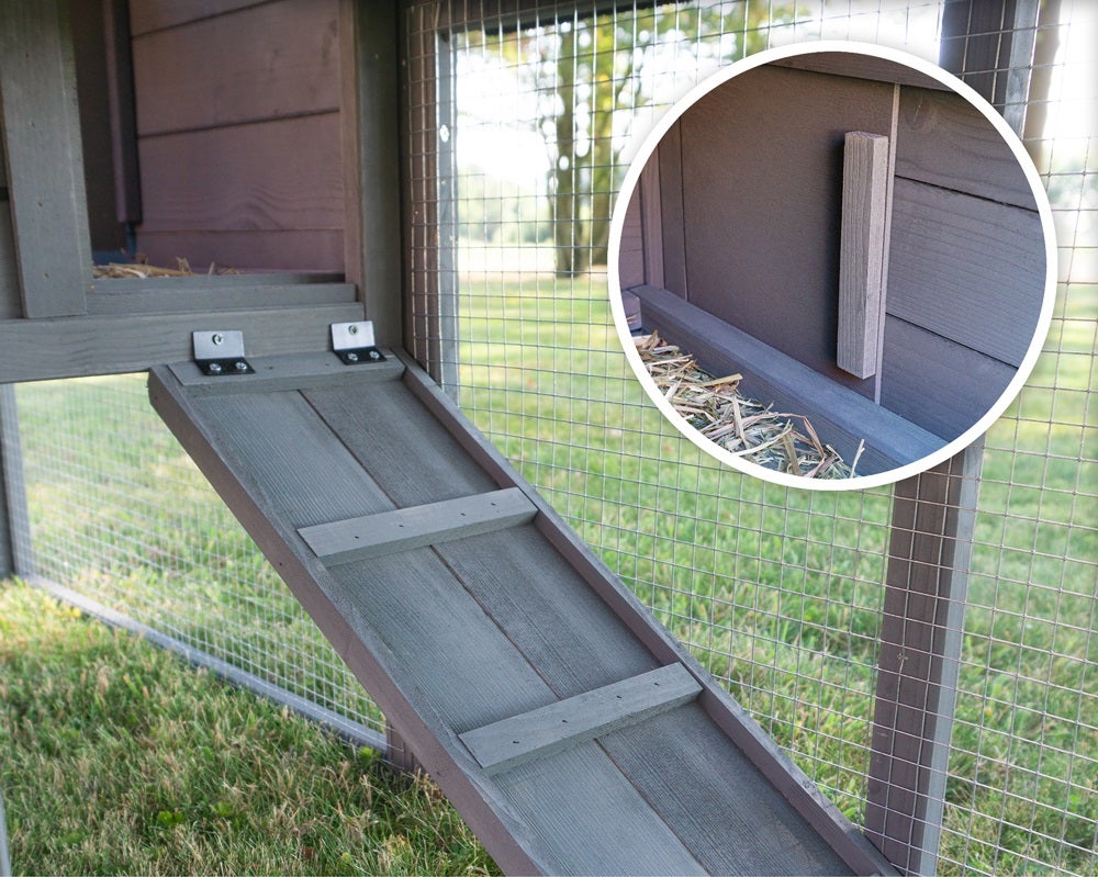 Cage Clapier Enclos lapin Extérieur en bois Haute Qualité pour lapins petits animaux- Modèle : 088 Maison de rêve 146x50x86cm(LxPxH) - 4