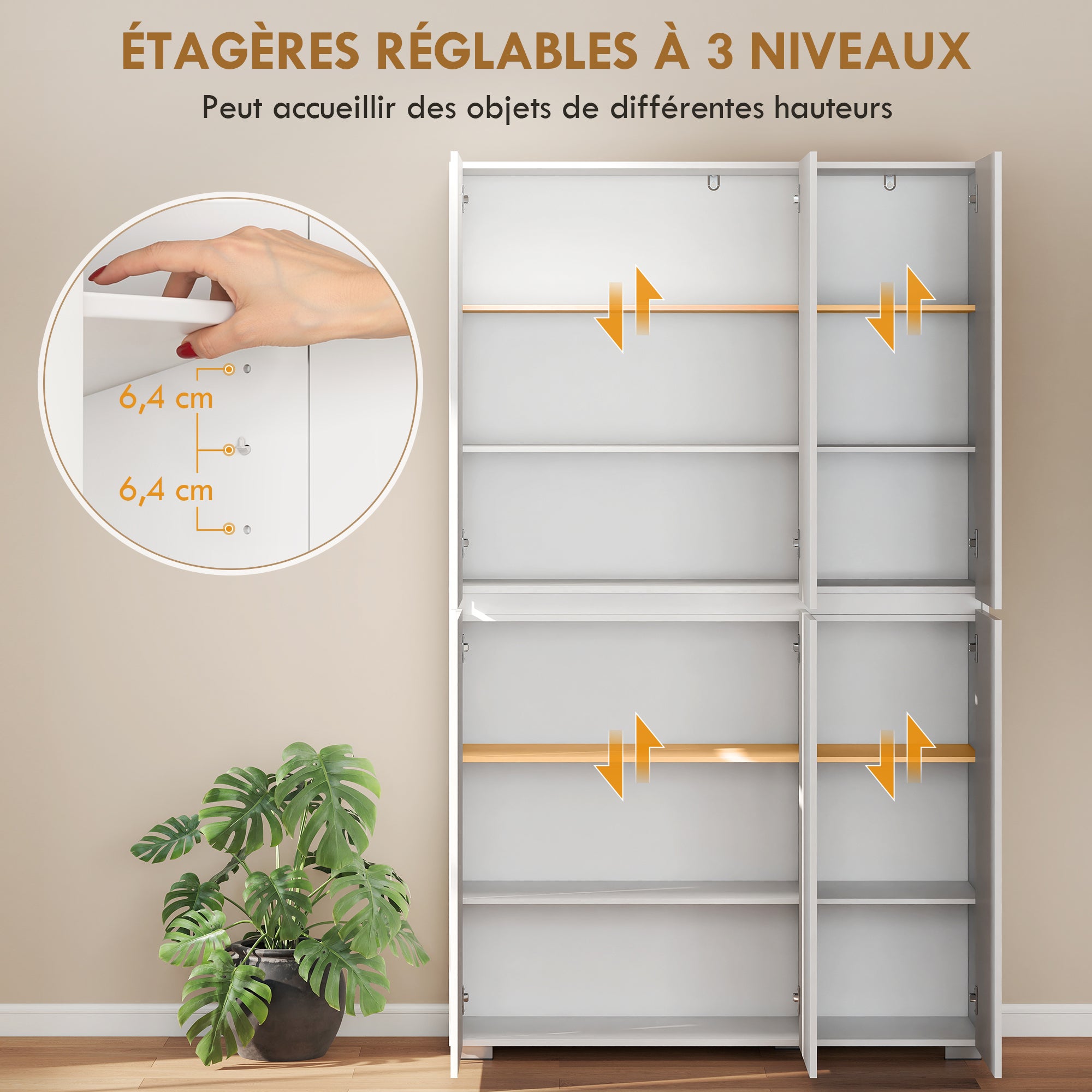 Armoire de cuisine MDF HOMCOM - 6