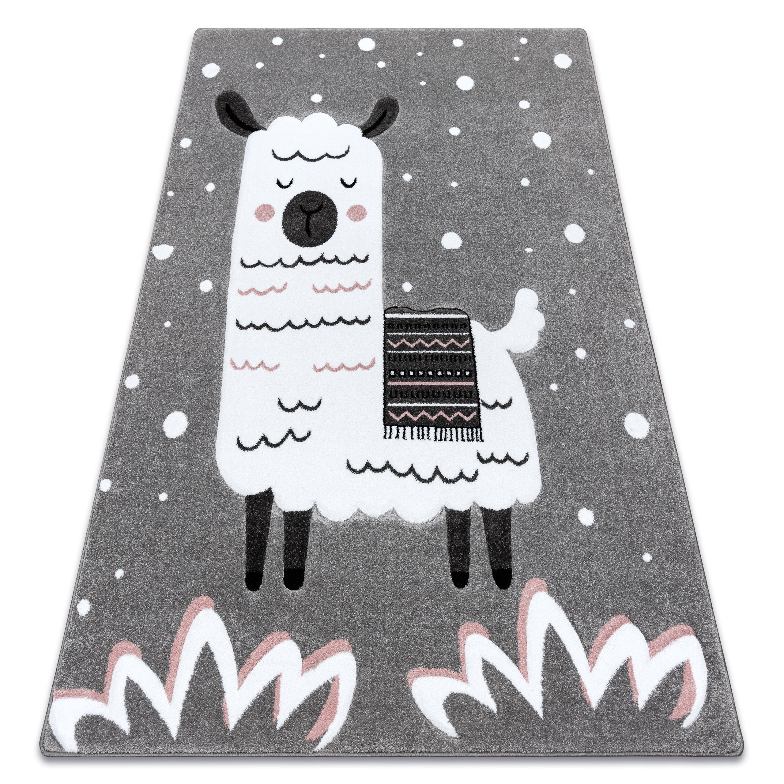 Dywan PETIT LAMA szary 240x330 cm