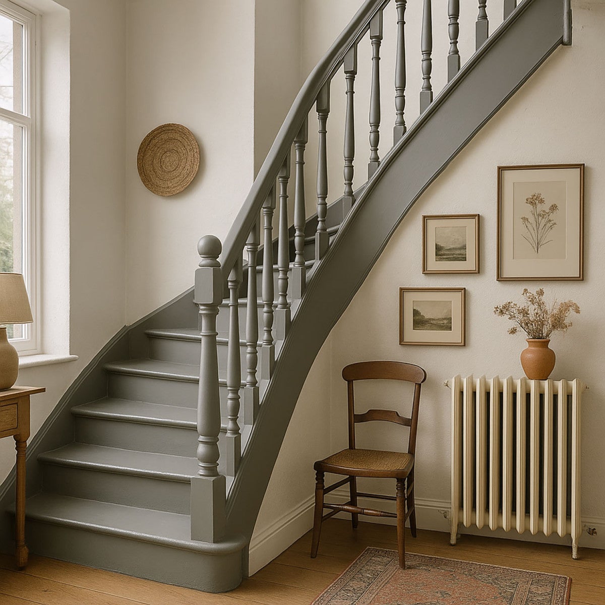 Peinture Escalier Bois : ARCADÉCO ESCALIER BOIS Gris Mortier - RAL 060 60 05 - 4 kg - ARCANE INDUSTRIES - 5