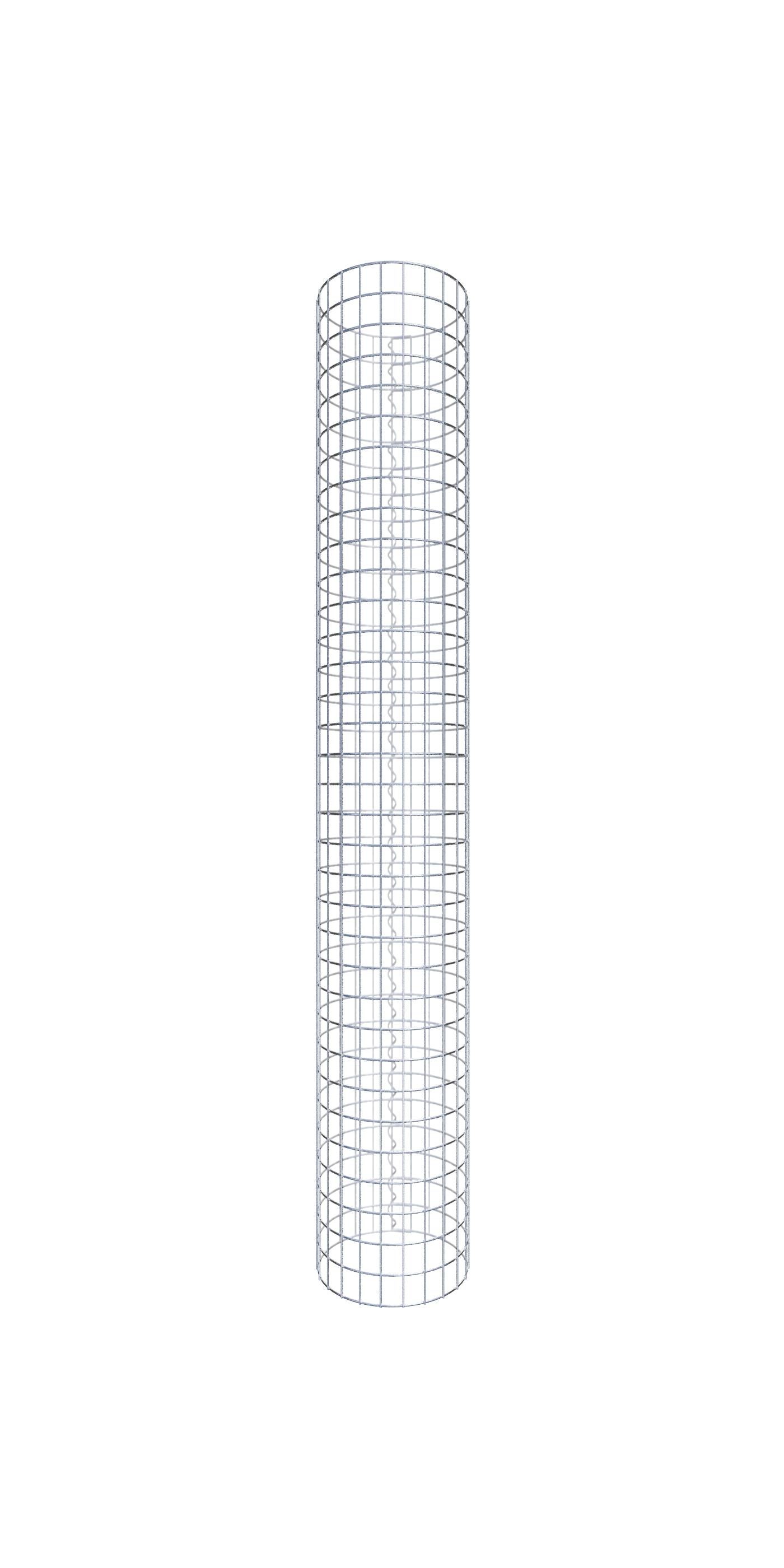 Gabiona - Columna de gaviones, redonda, diámetro 37 cm, malla 5 x 5 cm