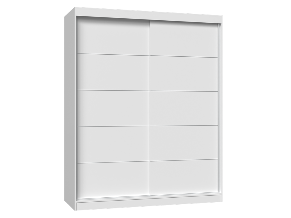 Szafa Przesuwna Topeshop IGA 160 cm Drzwi Przesuwne Ze Szprosami Biel 61x160x200 cm 1 szt.