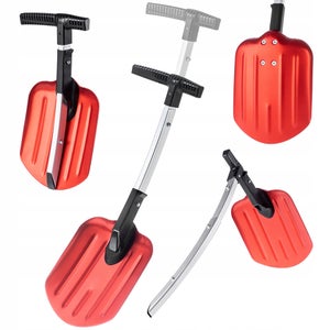 Pelle à Neige Orange Kadax - Largeur 46.5cm, Bord Aluminium, Sans Manche, Résistante Au Gel