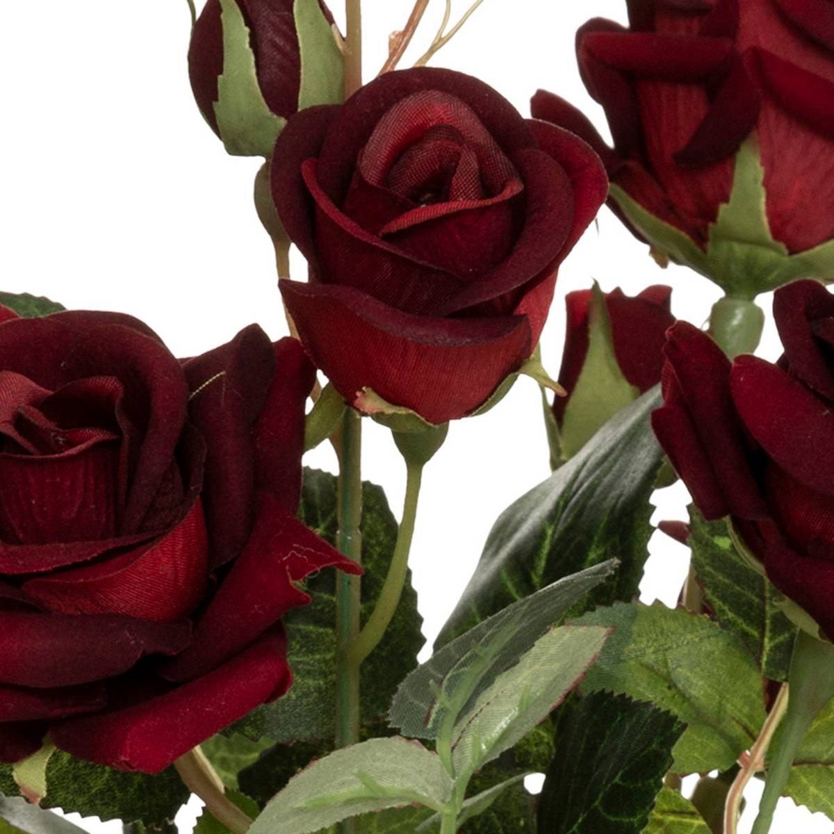 Rosier Artificiel Pot Ciment H43cm Blanc - Atmosphera Créateur d'intérieur - 2