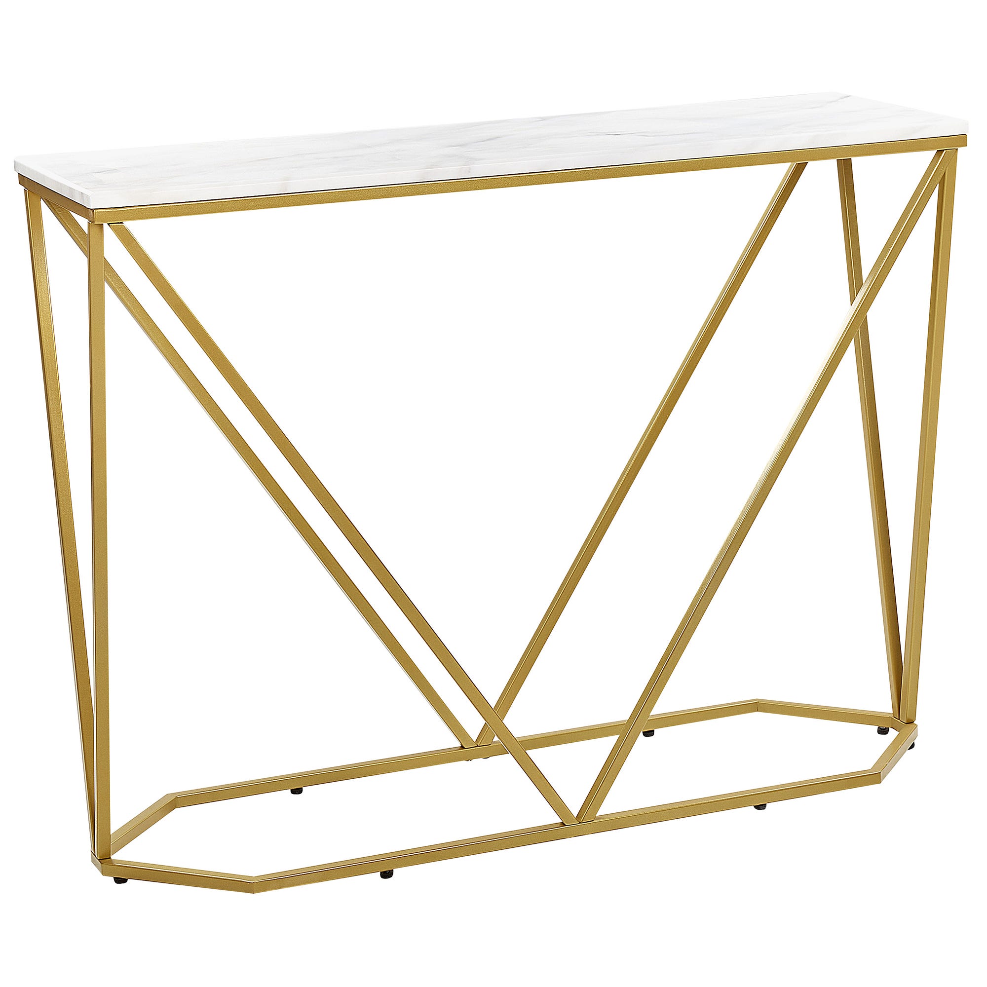 Console Marbre Console HAZEN Marbre/doré | Leroy Merlin