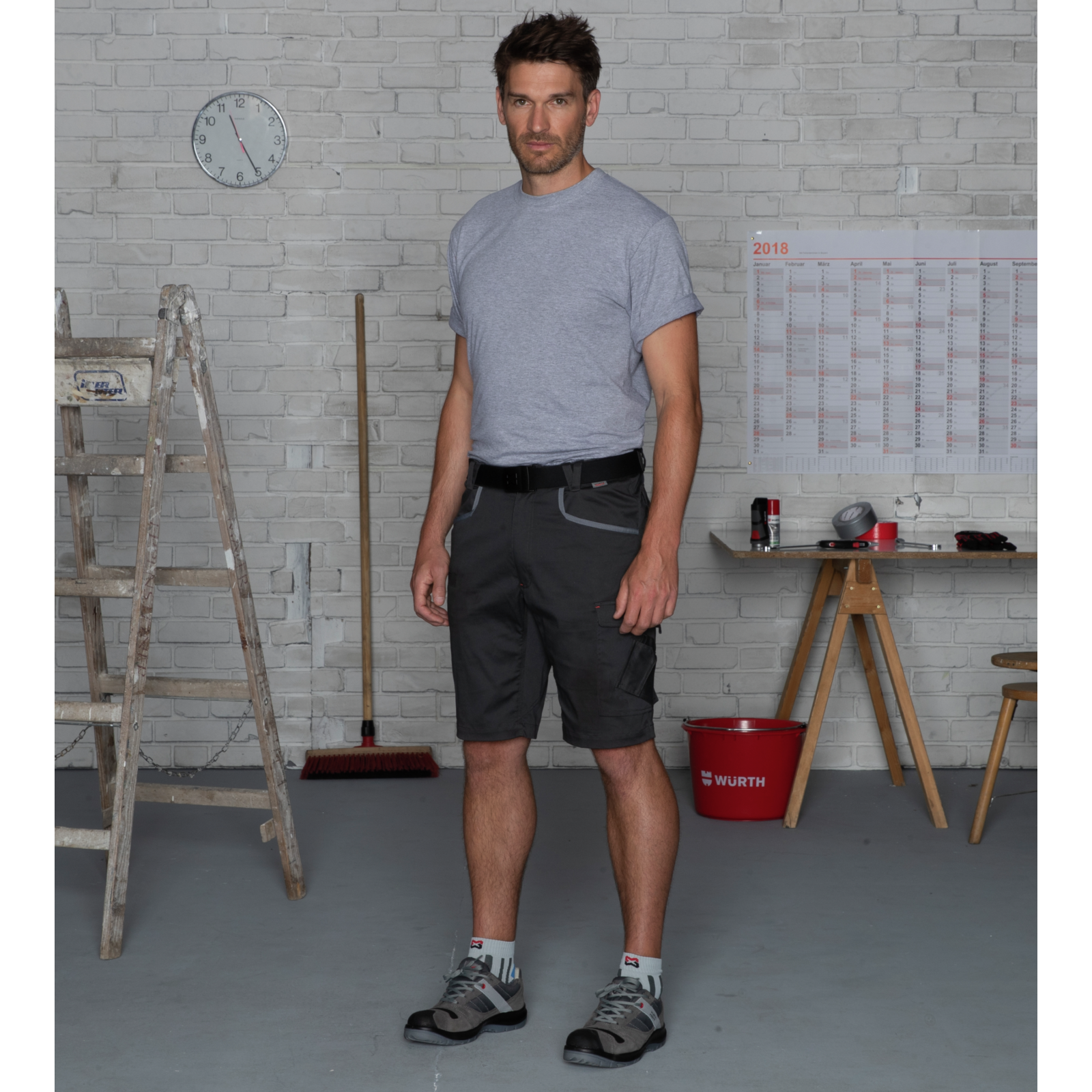 Tee-shirt de travail Job+ Würth MODYF gris - 6