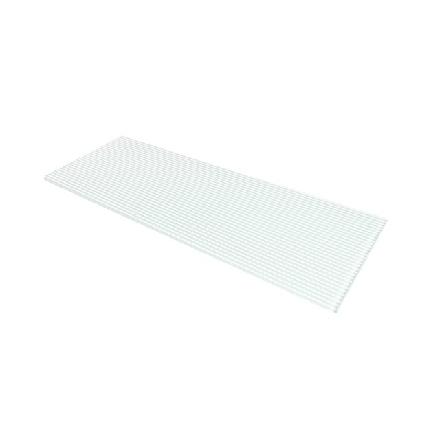 Etagère rectangle en verre - Idéale pour salle de bain - Dimensions 400x6x150 mm - Épaisseur de l'étagère : 6 mm - 1 unité - Surface à rayures