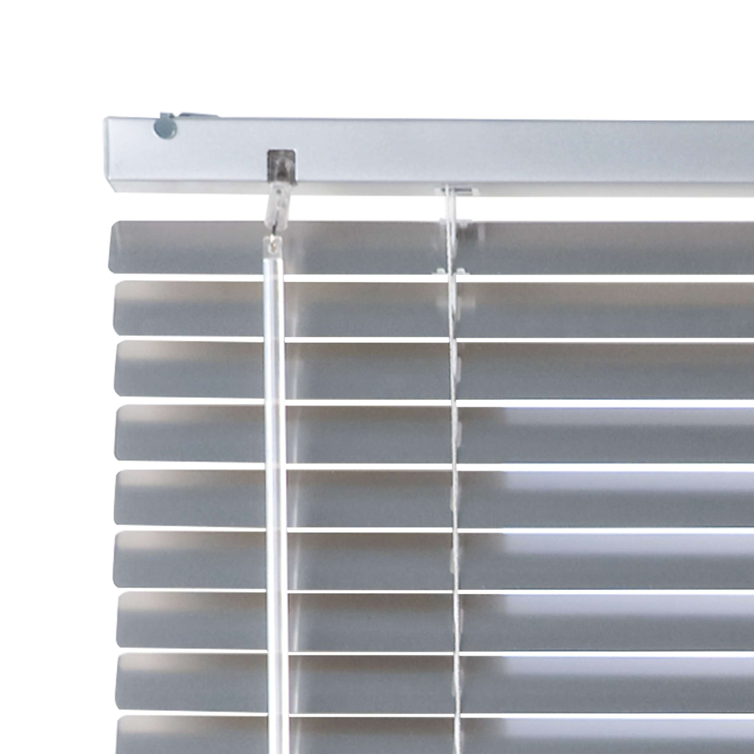 Persianas Venezianas de Alumínio com Cordão Autoblocante, Prata 90x160 - 3