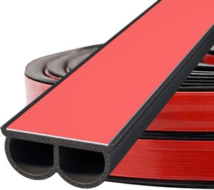 Guarnizione Per Porta Auto Universale 6 M – Gomma EPDM Con Clip Metalliche. Isolante, Fonoassorbente, Resistente A Caldo E Freddo. Per Auto, Camper, Barche E Case.
