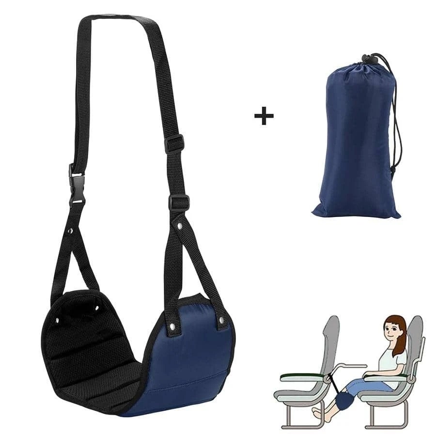 Hamaca esencial para pies para avión, reposapiés multifuncional