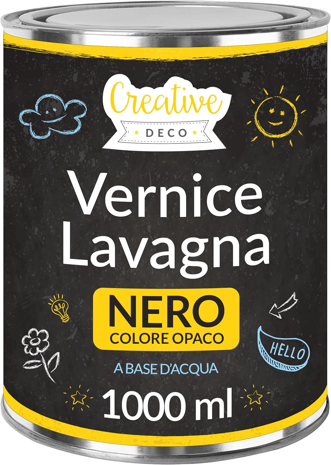 Creativ Company Peinture Acquarelli Noir - Set Peinture à L'Eau