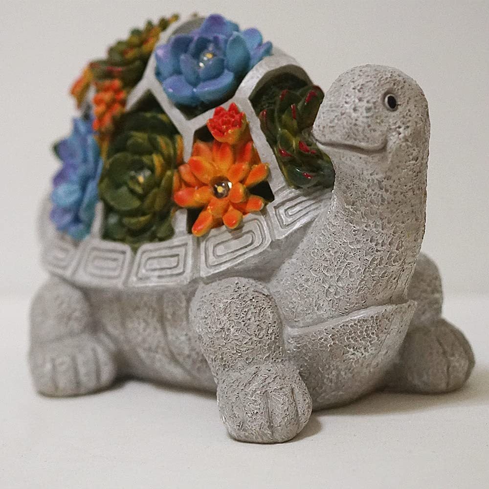 Tartaruga Da Giardino Solare A LED - Statua Luminosa, Regalo Per La Festa Della Mamma, Balcone E Terrazza | Leroy Merlin - Foto 4