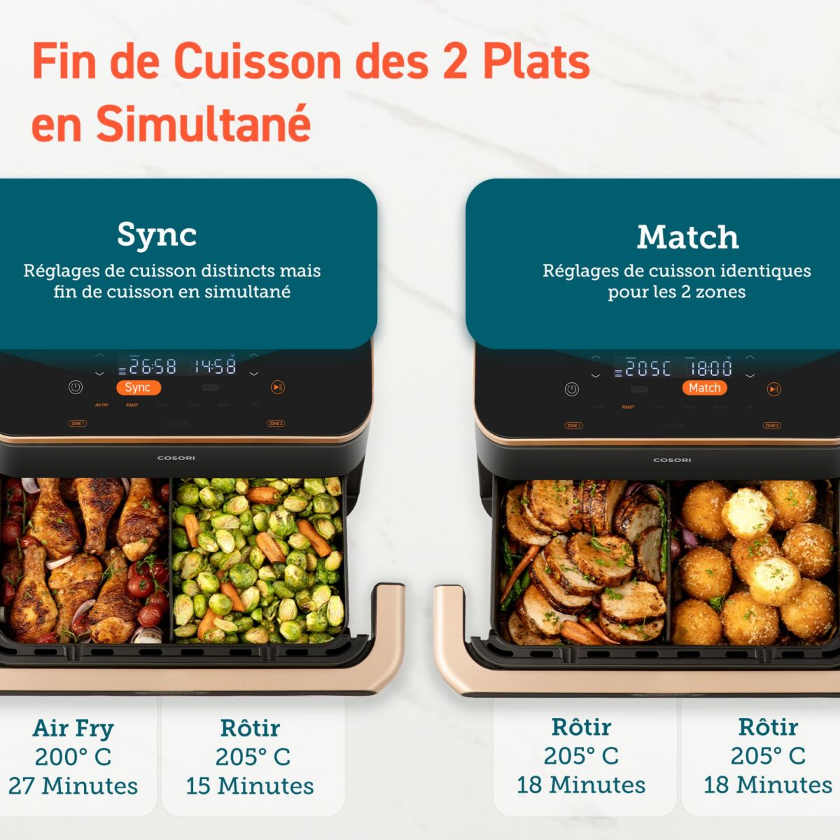 Friteuse sans huile COSORI KOSP0027EUN Twinfry Chef Édition 10L - 9