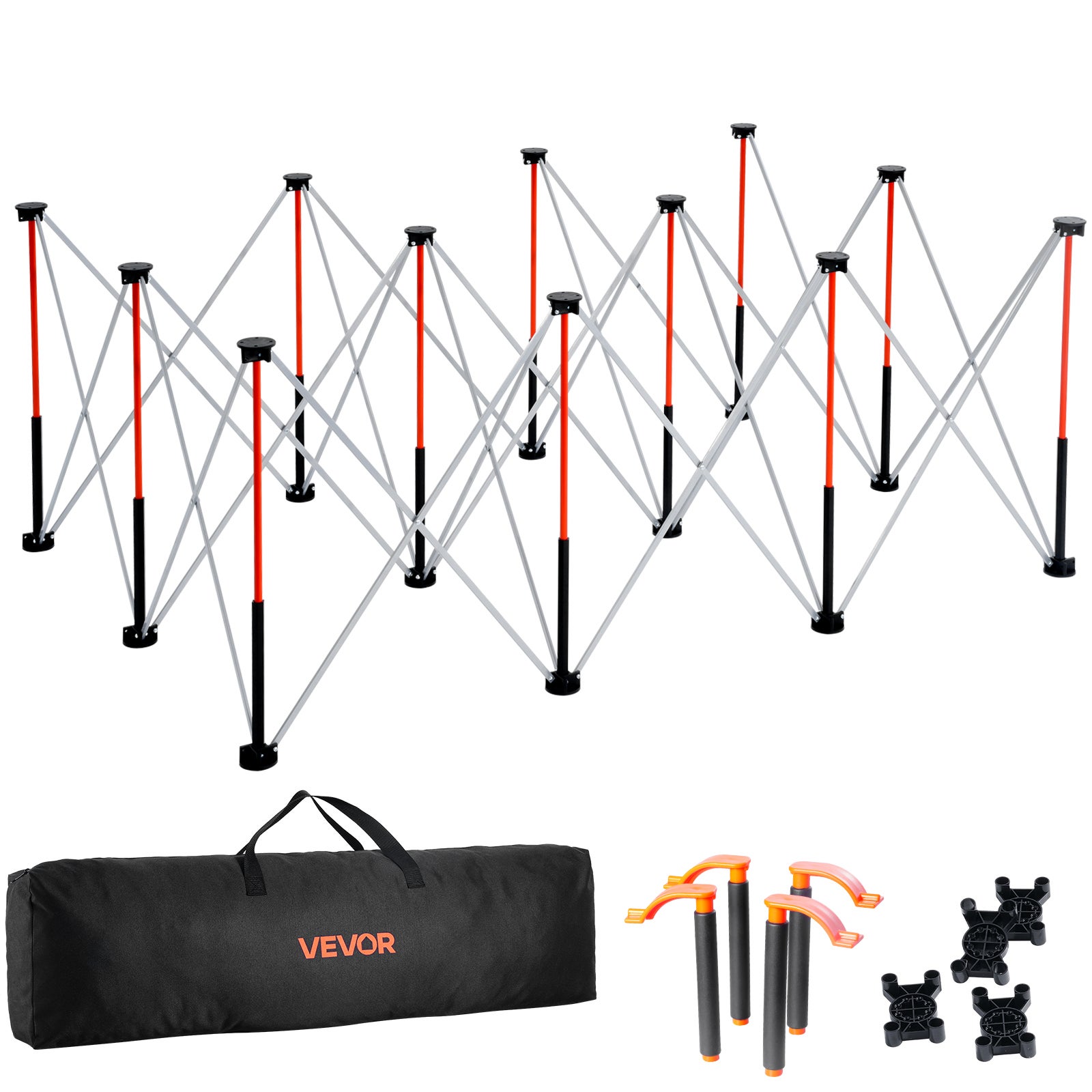 przenośny składany stojak naprawczy 1865x1261x733mm torba do przechowywania VEVOR