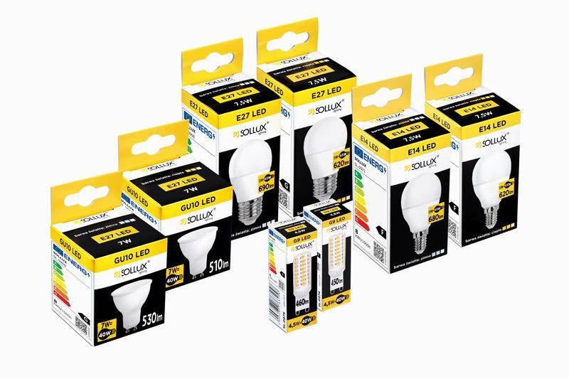 Żarówka LED G9 4.5W kapsułka przezroczysta Ciepła biel 3000K 510lm Sollux Lighting - 5