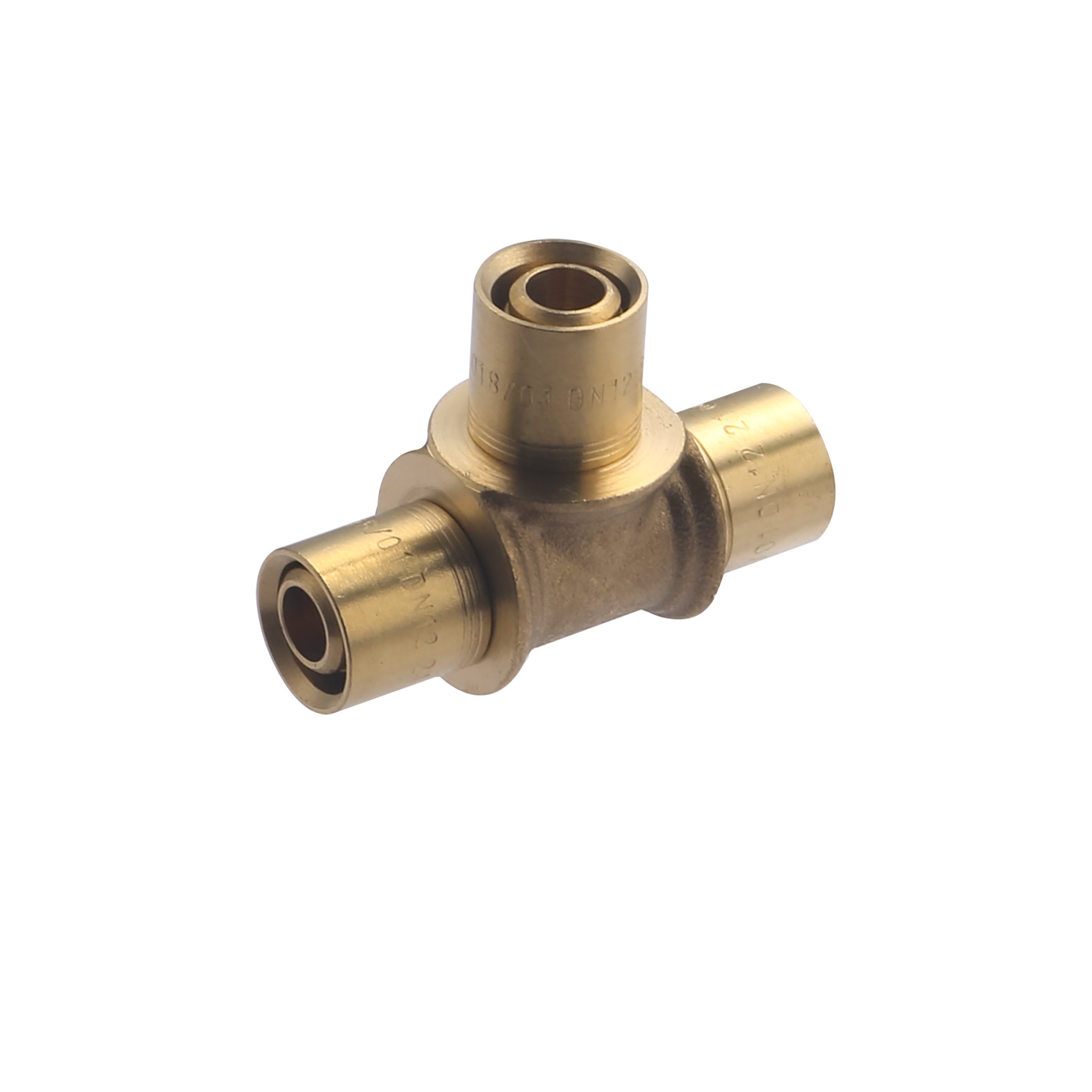 Raccordo A T In Ottone 1/8" NPT Femmina, Per Collegamenti Aria/carburante/acqua/olio/gas