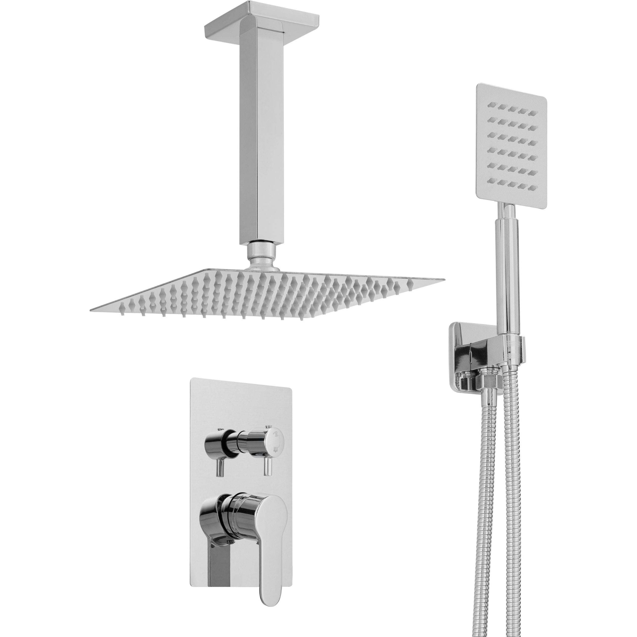 ZESTAW PRYSZNICOWY CUBO PODTYNKOWY SMARTBOX S-1212 CHROM