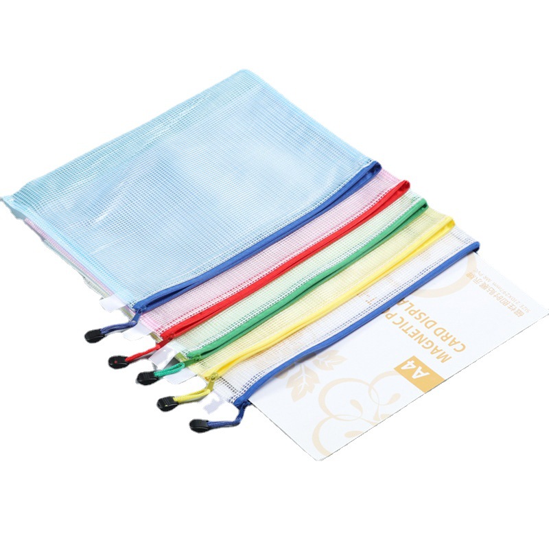 Sarpau Bolsa De Alla Con Creallera De Taaño A4, Paquete De 24 Unidades, 12 Colores, 13.3 X 9